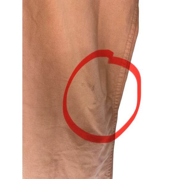 Stoned Immaculate Peach Sail Away Canvas Wide Leg Cropped Pants Size 27 - Picture 6 of 12